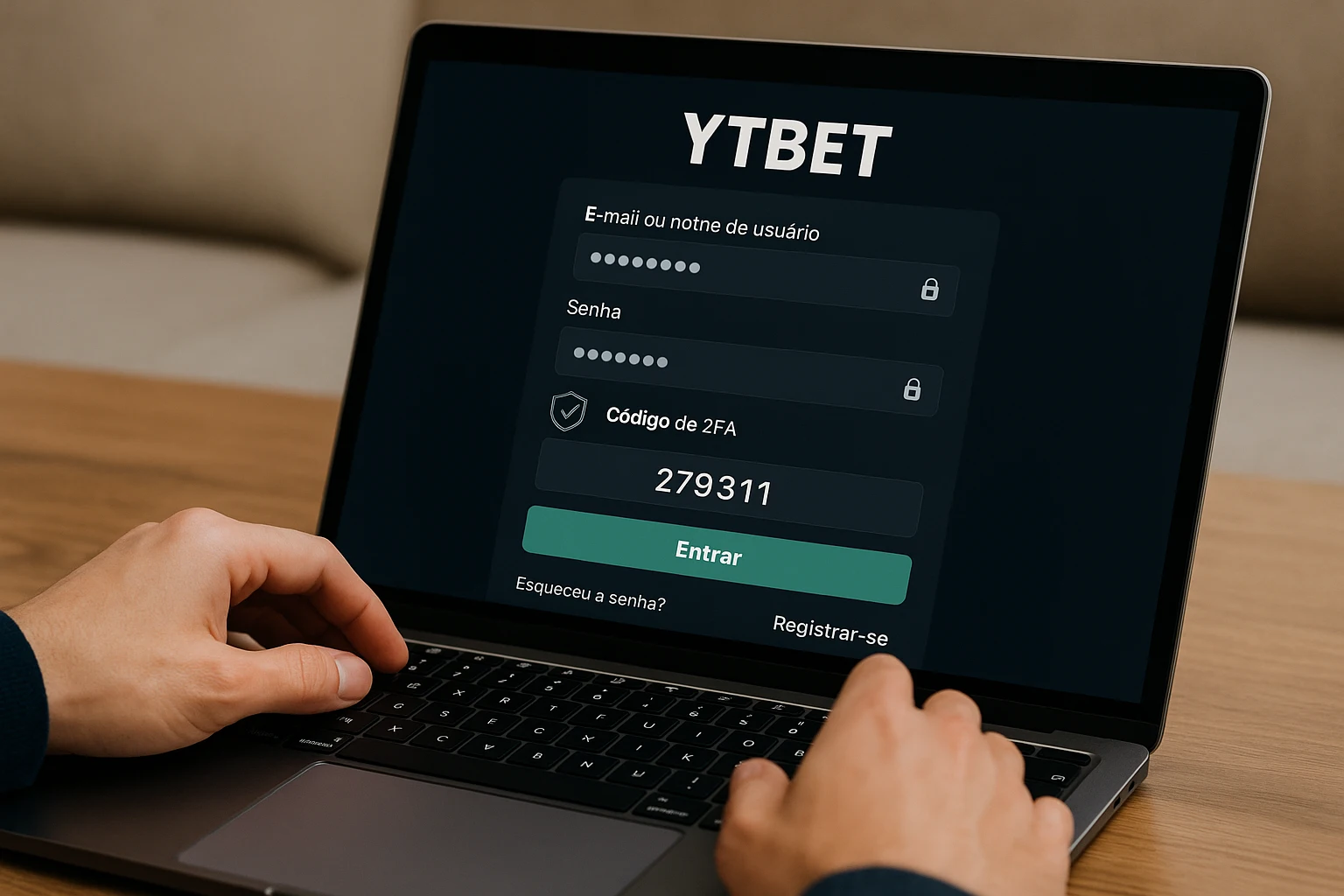 Criar uma nova Conta no plataforma YTBET